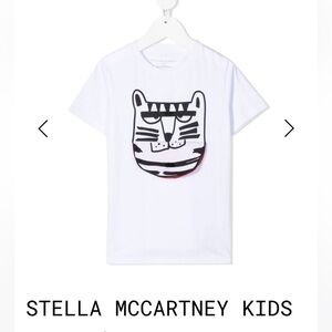 STELLA MCCARTNEY KIDS White Fun Tiger ROARRR Tee Top Age 6 UNISEX